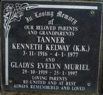 TANNER Kenneth Kelway 1916-1977 & Gladys Evelyn Muriel 1919-1997