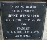 ARMITAGE Stanley 1908-1996 & Irene Winnifred 1912-1970