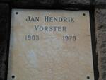 VORSTER Jan Hendrik 1903-1970
