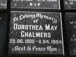 CHALMERS Dorothea May 1905-1994