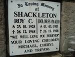 SHACKLETON Roy C 1928-1968 & Dolores 1931-1968