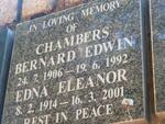 CHAMBERS Bernard Edwin 1906-1992 & Edna Eleanor 1914-2001