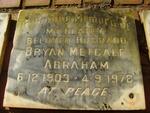 ABRAHAM Bryan Metcalf 1903-1978
