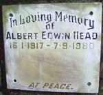 HEAD Albert Edwin 1917-1980