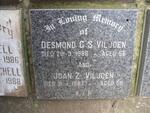 VILJOEN Desmond G.S. -1986 & Joan Z. -1987