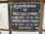 O'BRIEN Terence Bryan 1914-1982 & Nelly Lilly 1919-1981