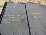 ROETS Hendrik Adriaan 1904-1995 & Hendrina Adriana REYNEKE 1904-1981        