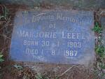 LEEFE Marjorie 1903-1987