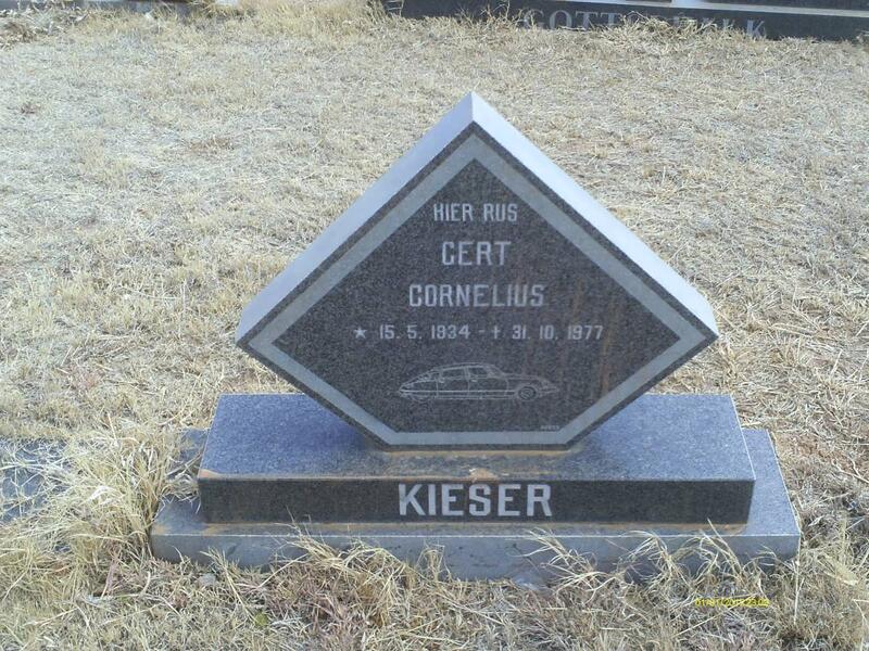 KIESER Gert Cornelius 1934-1977
