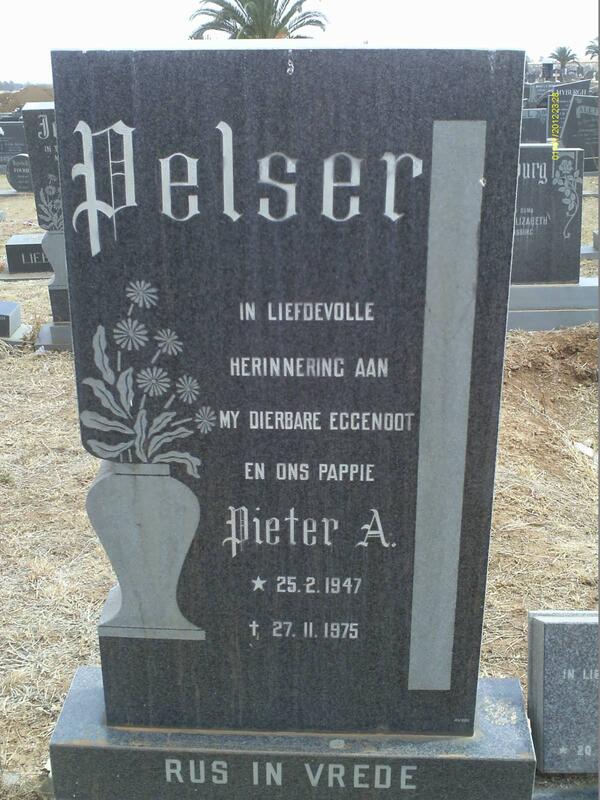 PELSER Pieter A. 1947-1975