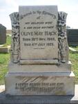 HACK Olive May 1889-1925