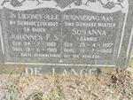 LANGE Johannes F.S., de 1903-1965 & Susanna 1927-1989