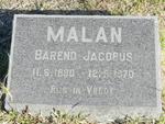 MALAN Barend Jacobus 1890-1970