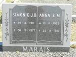 MARAIS Simon C.J.B. 1911-1977 & Anna S.M. 1909-1992