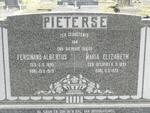 PIETERSE Ferdinand Albertus 1895-1979 & Maria Elizabeth OELOFSE 1899-1973