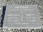 PIETERSE Gert Nel 1923-1995 & Matty 1925-2011