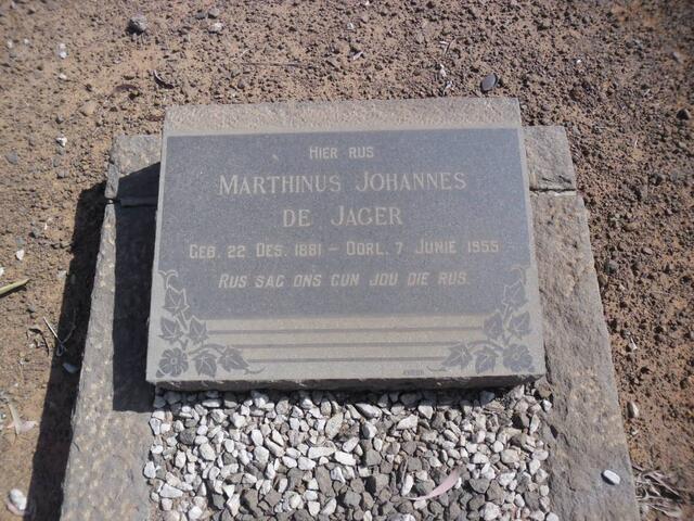 JAGER Marthinus Johannes, de 1881-1955