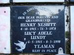 YEAMAN Henry Nesbitt 1915-1978 & Lucy Adele LUNDY 1915-1998