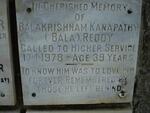REDDY Balakrishnam Kanapathy -1978