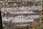 ASKHAM Kingsley William -1925 :: SEAGER Duncan Frank -1937