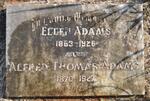 ADAMS Alfred Thomas 1870-1927 & Ellen 1863-1926