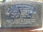HAMILTON Joseph 1882-1948 & Annie Gibson 1882-1951