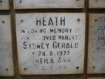 HEATH Sydney Gerald -1977 & Sheila Ann -1991