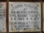 TUCKETT Cyril Harvey 1885-1976 & Julia Ursula 1897-1989
