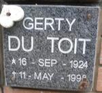 TOIT Gerty, du 1924-1998