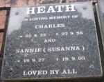 HEATH Charles 1925-1998 & Susanna 1927-2005