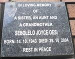 OESI Sebolelo Joyce 1943-2004