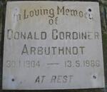 ARBUTHNOT Donald Cordiner 1904-1986