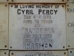 SHARMAN Cyril Percy -1972 & Franceska -1990
