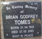 TOMES Brian Godfrey 1926-2003
