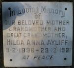 AYLIFF Hilda Anna 1896-1981