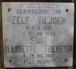 VILJOEN Zelt 1901-1980 :: SMIT Jeannette Theresia 1907-1994