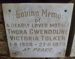 TOLKEN Thora Gwendoline Victoria 1906-1979