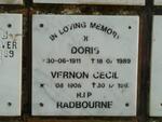 RADBOURNE Vernon Cecil 1908-1997 & Doris 1911-1989