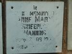 SCHEEPERS Anne Mary nee MANNING 1908-1990
