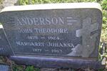 ANDERSON John Theodore 1873-1924 & Margaret Johanna 1877-1963