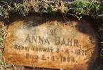 BAHR Anna 1872-1954