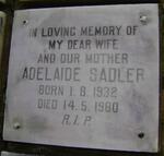 SADLER Adelaide 1932-1980