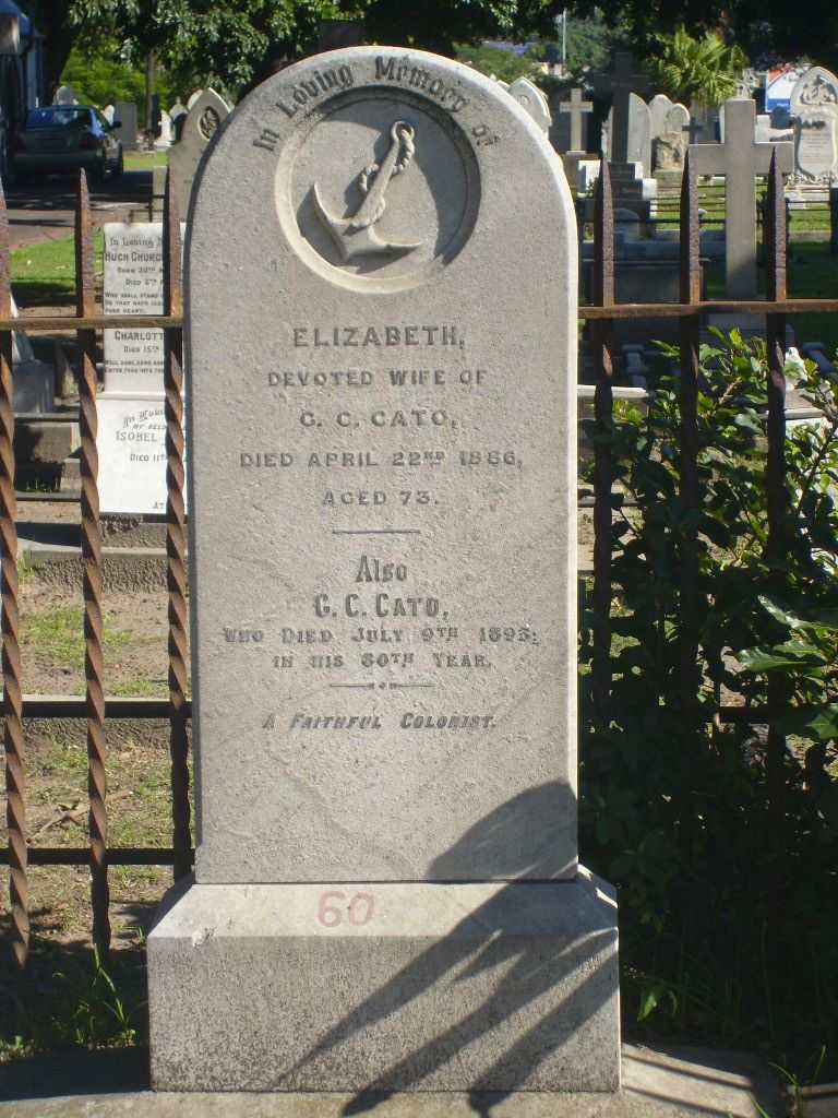 CATO G.C. -1893 & Elizabeth 1813-1886