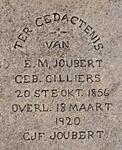 JOUBERT E.M. nee CILLIERS 1856-1920