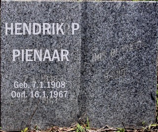 PIENAAR Hendrik P. 1908-1967