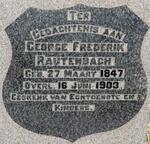 RAUTENBACH George Frederik 1847-1903