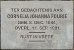FOURIE Cornelia Johanna 1884-1901