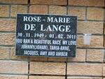 LANGE Rose-Marie, de 1949-2011