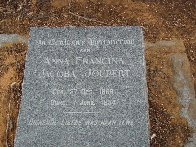 JOUBERT Anna Francina Jacoba 1869-1954