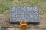 BACKEBERG Anna Katharine 1885-1934